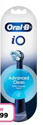 Priceline Oral-B iO Advanced Clean Black Electric Toothbrush Replacement Heads offer