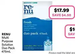 Priceline Renu® Fresh Multi-Purpose Solution offer