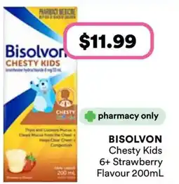 Priceline BISOLVON Chesty Kids 6+ Strawberry Flavour offer