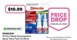 Priceline DEMAZIN 12 Hour Nasal Decongestant Spray offer