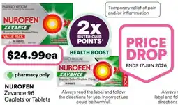 Priceline Nurofen Zavance Ibuprofen Sodium Dihydrate offer