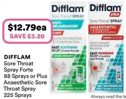Priceline Difflam Sore Throat Spray Forte offer