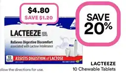 Priceline LACTEEZE Lactase Enzymes offer