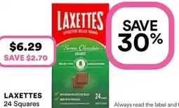 Priceline Laxettes Senna Laxative Chocolate offer