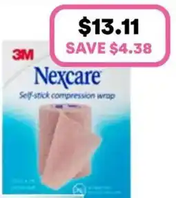 Priceline NEXCARE Self Stick Compression Wrap 75mm Unstretched offer
