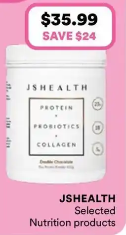 Priceline JSHealth Protein + Probiotics + Collagen Double Chocolate offer