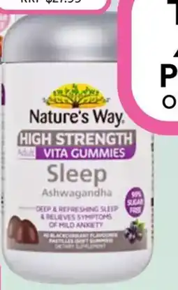 Priceline Nature's Way High Strength Adult Vita Gummies Sleep Ashwagandha offer