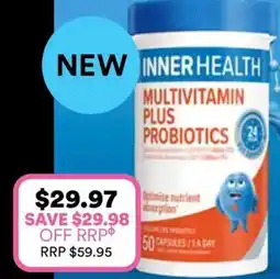 Priceline INNER HEALTH Multivitamin Plus Probiotic offer