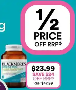 Priceline Blackmores Omega Mini Double Concentrate offer