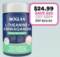 Priceline Bioglan L-Theanine + Ashwagandha offer