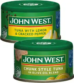 IGA John West Tuna Selected Varieties offer