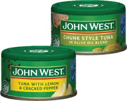 IGA John West Tuna Selected Varieties offer