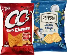 IGA The Natural Chip Co. Chips or CC’s Corn Chips 175g Selected Varieties offer
