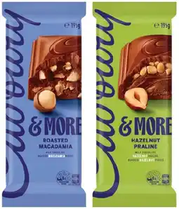 IGA NEW Cadbury & More Chocolate Bar Selected Varieties offer