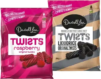 IGA Darrell Lea Liquorice Share‑280g Selected Varieties offer