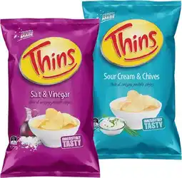 IGA Thins Chips 150‑175g Selected Varieties offer