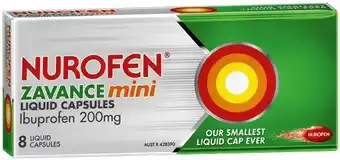 IGA Nurofen Zavance Mini Ibuprofen 200mg Liquid Capsules offer
