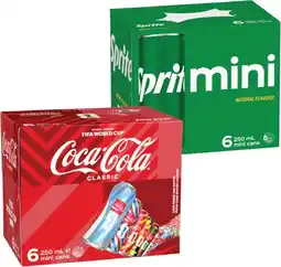 IGA Coca‑Cola, Sprite or Fanta Mini 6x250mL Selected Varieties offer