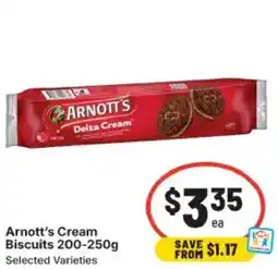 IGA Arnott’s Cream Biscuits Selected Varieties offer