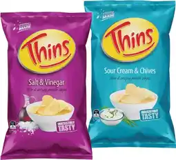 IGA Thins Chips 150‑175g Selected Varieties offer