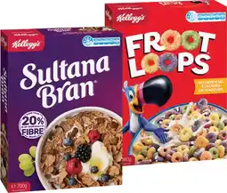 IGA Kellogg’s Sultana Bran 700g, Froot Loops 460g or Just Right Original 740g offer
