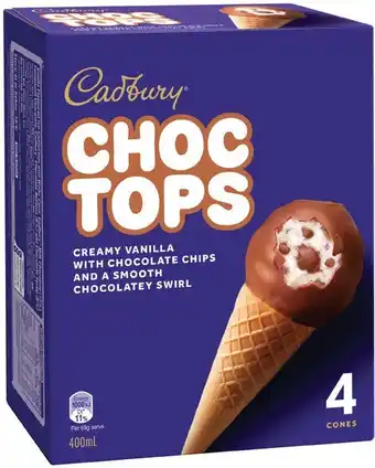 IGA Cadbury Choc Tops offer