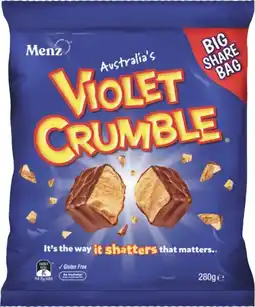 IGA Violet Crumble offer