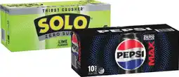 IGA Pepsi, Solo or Schweppes Infused Natural Mineral Water 10x375mL Selected Varieties offer