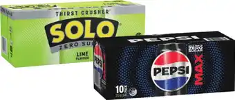 IGA Pepsi, Solo or Schweppes Infused Natural Mineral Water 10x375mL Selected Varieties offer