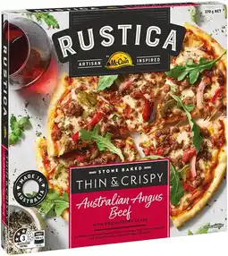 IGA Rustica by McCain Stone Baked Pizza Selected Varieties offer