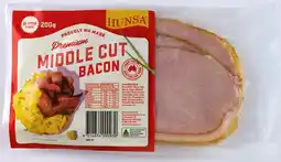 IGA Hunsa Middle Cut Bacon offer