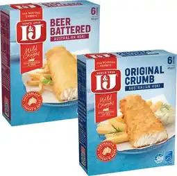 IGA I&J Australian Hoki Crumb or Beer Battered 425g Selected Varieties offer