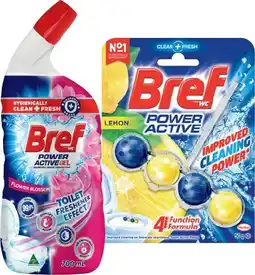 IGA Bref Rim Block Toilet Cleaner 42‑50g or Gel 600‑700mL Selected Varieties offer