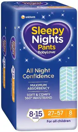 IGA BabyLove Sleepy Nights Pants 8‑15 Years offer