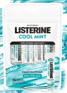 IGA Listerine Cool Mint Liquid Mouthwash On‑The‑Go offer