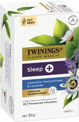 IGA Twinings Live Well Flavoured Infusions Tea Bags Selected Varieties offer