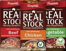 IGA Campbell’s Real Stock Selected Varieties offer