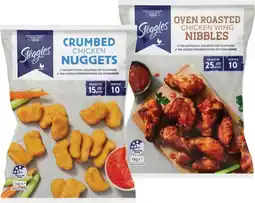 IGA Steggles Chicken Wing Nibbles, Nuggets or Fingers 1kg Selected Varieties offer