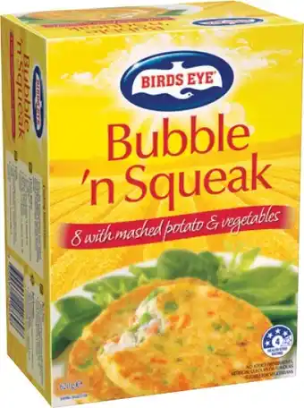 IGA Birds Eye Bubble ‘n Squeak offer