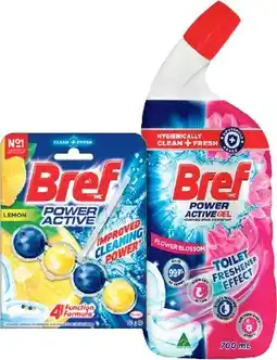 IGA Bref Rim Block Toilet Cleaner 42‑50g or Cleaning Gel 600‑700mL Selected Varieties offer