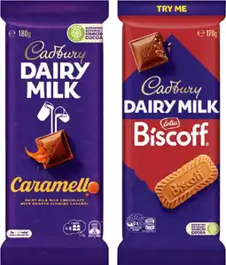 IGA Cadbury Chocolate Block 150‑190g Selected Varieties offer