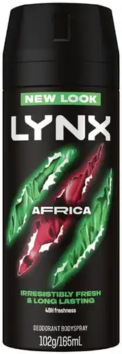 IGA Lynx Deodorant or Antiperspirant Body Spray 165mL Selected Varieties offer