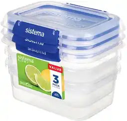 IGA Sistema Klip It Rectangle Food Storage Container 1 Litre offer