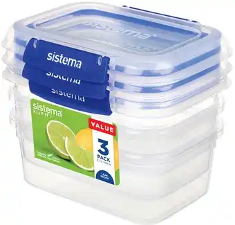 IGA Sistema Klip It Rectangle Food Storage Container 1 Litre offer