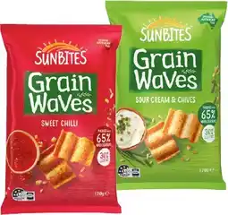 IGA Sunbites Grain Waves Wholegrain Chips Selected Varieties offer