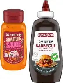 IGA MasterFoods Squeezy Sauce 500mL or No Rules Sauce 250mL Selected Varieties offer