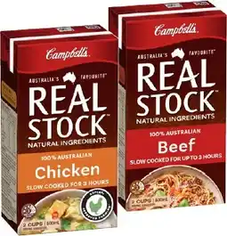 IGA Campbell’s Real Stock Selected Varieties offer