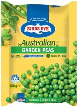 IGA Birds Eye Australian Garden Peas, Sliced Green Beans or Corn Kernels 500g offer