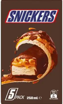 IGA Snickers Frozen Dessert Bars offer