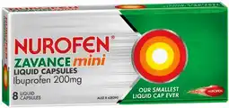 IGA Nurofen Zavance Mini Ibuprofen 200mg Liquid Capsules offer